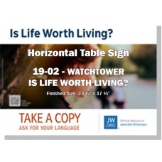 HPWP-19.2 - 2019 Edition 2 - Watchtower - "Is Life Worth Living?" - Table